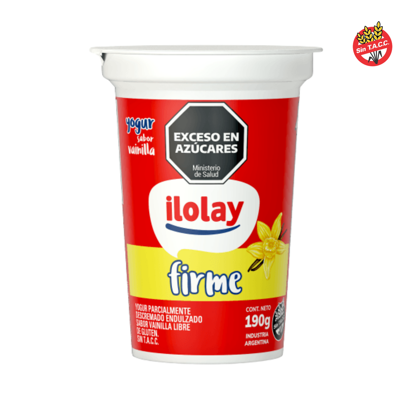 Yogur Firme Vainilla x 190 gr. Ilolay