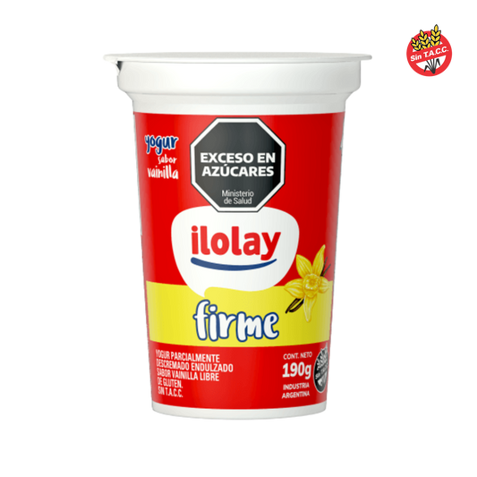 Yogur Firme Vainilla x 190 gr. Ilolay